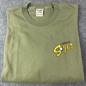 Wright’s Backwoods Golf Pro Mens 100% Cotton L/S Golf T- Shirt Size XL Green